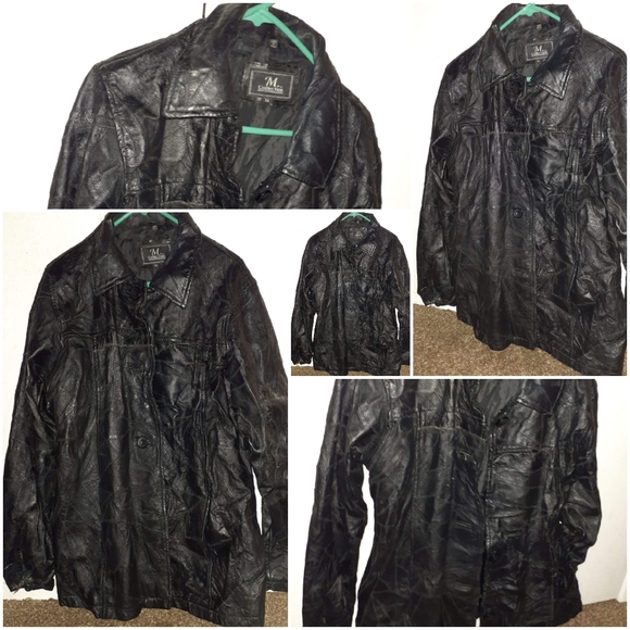 M Collection Leather Jacket - Picture 3 of 7